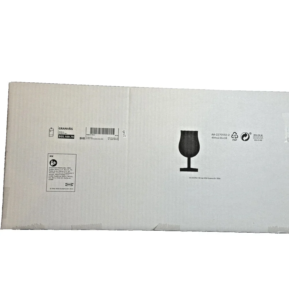 IKEA GRANVAG Wall Mirror Hanging Pink 8 5/8x18 7/8'' NEW
